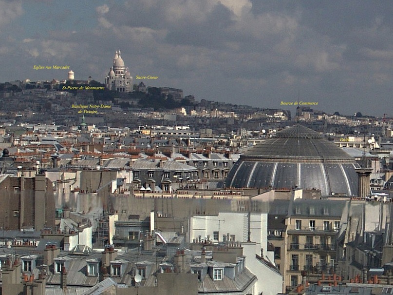 Круговая панорама Парижа. Фрагмент 9. Увеличение.